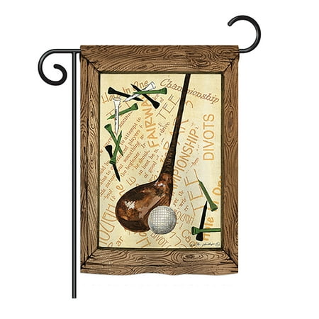 Autographed Masters Golf Pin Flag Breeze Decor - Strike A Golf Ball Interests - Everyday Sports Impressions Decorative Vertical Garden Flag 13