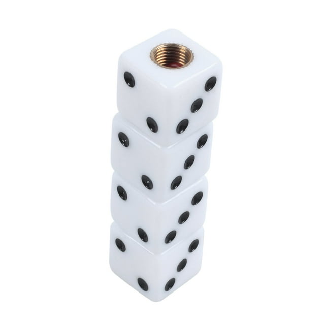 4 Bouchons de Tige de Soupape de Roue de Conception de Véhicule de Voiture de dés