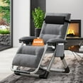 thumbnail image 2 of NAIZEA Zero Gravity Recliner Chair, Adjustable Folding with Cushion & Tray, Supports 440lbs, Indoor/Outdoor, 2 of 8