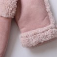 thumbnail image 3 of BLVB Infant Toddler Snowsuit Cute Baby Newborn Winter Coat Warm Zip-Up Hooded Jumpsuit Fleece Rompers for Boys Girls(Pink,6-9 Months), 3 of 5