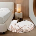 thumbnail image 2 of Round Rug 3.3Ft Washable Non-Slip, Spring Floral Circle Area Rugs for Living Room Bedroom, Watercolor Elegant Pastoral Flowers Indoor Floor Mats Carpet Runner for Home Decor Aesthetic, 2 of 8
