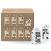 Boxed Water 11.2 oz. (12 Pack) – Purified Drinking Water in 92% Plant-Based Boxes, 100% Recyclable, BPA-Free, Refillable Cartons, Sustainable Alternative to Plastic Bottled Water, Great Water for Kids
