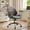 Charcoal Gray, variant on ODELIO Mid Back Ergonomic Office Chair with Lumbar Support, Mid-Century Modern Desk Chair with Thickened Suede Leather Cushion, Comfy Swivel Home Office Chair for Work & Gaming(Beige)