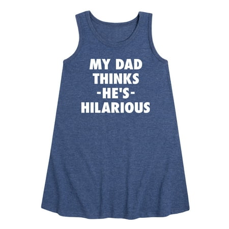 

Instant Message - King Of Dad Jokes Hilarious - Toddler & Youth Girls A-line Dress