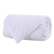 Bamboo Filled Blanket 300 Thread Count 100% Cotton Sateen White Shell