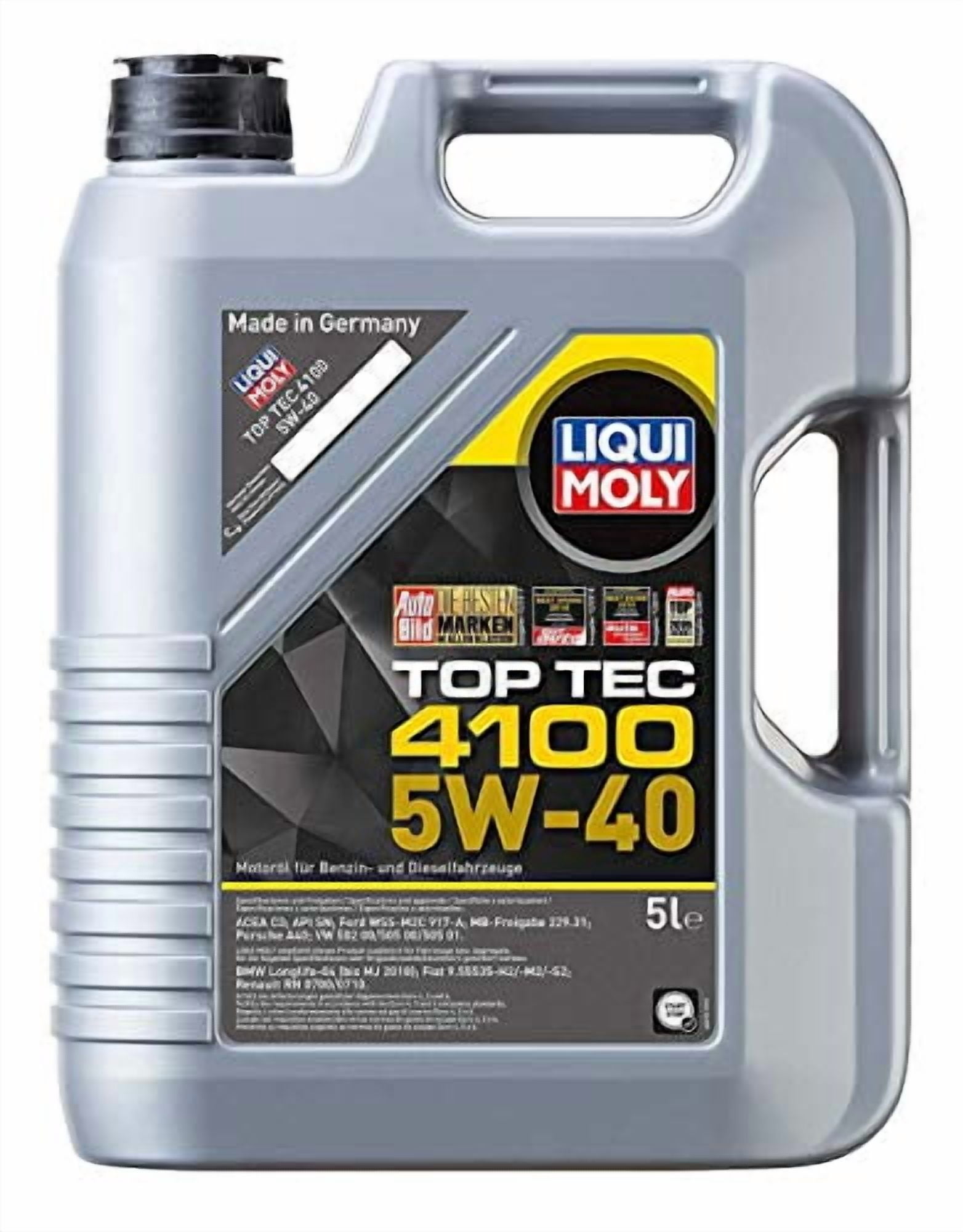 LIQUI MOLY, Top Tec 4100 5W-40 Motor Oil, 5L - Walmart.com