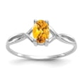thumbnail image 1 of 14k White Gold Citrine Birthstone Ring, 1 of 1