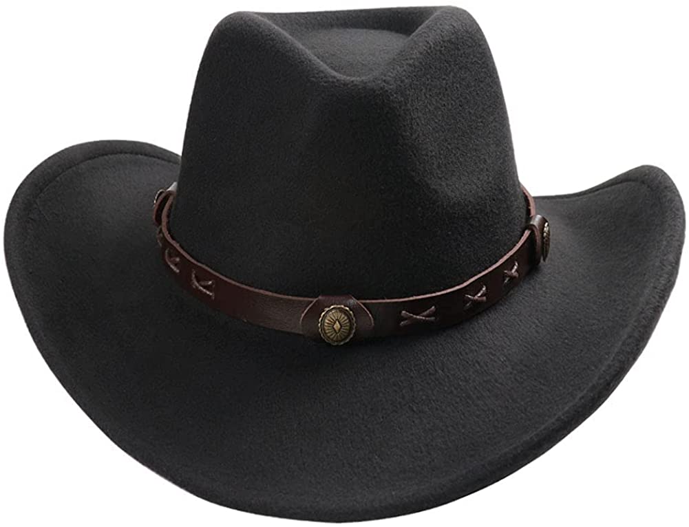 Faux Felt Western Cowboy Hat for Men 