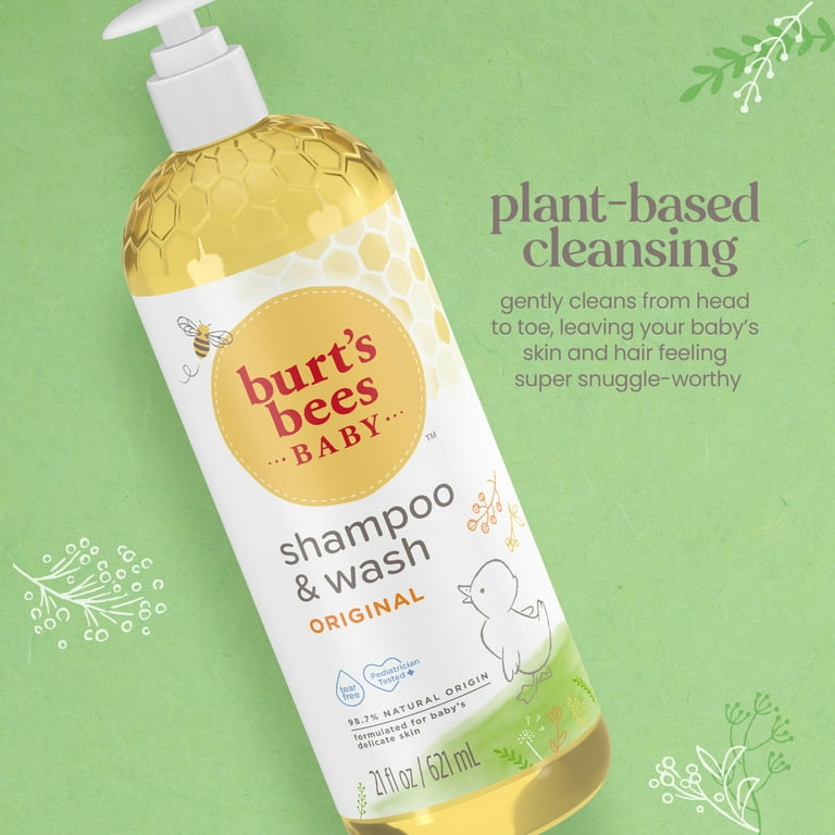 Burt's Bees Baby Shampoo Body Skin Care Wash, Tear Free,