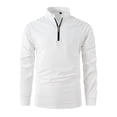 thumbnail image 2 of KBODIU Men's Sports Shirts, Half-Zip Stand-Up Collar Long Sleeve Running Workout Pullover Tops Sweatshirt, Moisture Wicking, Odor Protection, 2 of 5