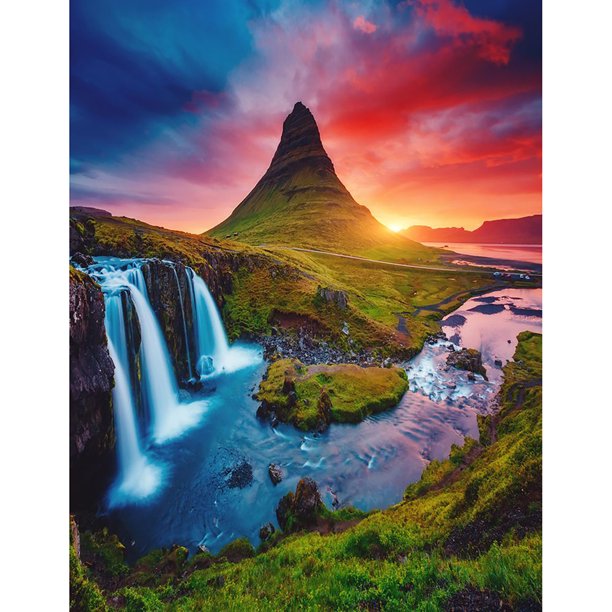 Drill Diamond Painting (DE1271) 5D DIY Full Fantasy Nature Punto de cruz (B1506) 20X30cm Hugtrwg Para estrenar