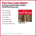 thumbnail image 6 of Revlon Root Erase Permanent Hair Color, Touchup Dye, 100% Gray Coverage, 6 Light Brown, 6 of 10