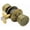 Antique Brass, variant on Schlage F10-Bel Bell Passage Door Knob Set - Brass