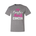 thumbnail image 2 of I'm Tougher Than Cancer Men's Graphic T-Shirt, Heather Grey, X-Large, 2 of 3