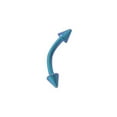thumbnail image 5 of Titanium Curved Barbell Eyebrow Ring 16 Gauge With Spike, 5 of 8