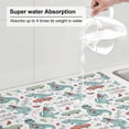 thumbnail image 6 of Kdxio Music Lover Dinosaur for Dish Drying Mat,24*18 inch Absorbent Dish Drainer Kitchen Counter,Large Size Dish Drying Pad for Countertops,Draining Racks, 6 of 9