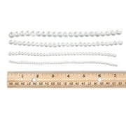 Cousin DIY Clear Round Glass Bead Strand in Multiple Sizes, 7.5 inch, 4 Strands, 120 Pieces