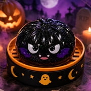 Halloween Dumpling Squishy Mystery Blind Box Halloween Ghost Dumpling Squishy dumpling squishy Stretchy Clear Gel Steamer Stress Balls Cute Holiday Desk Squeeze Toy,4pcs