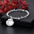 thumbnail image 3 of EOEMY 925 Sterling Silver Shell Photo Frame Bracelet For Women Luxury Wedding Jewelry, 3 of 6
