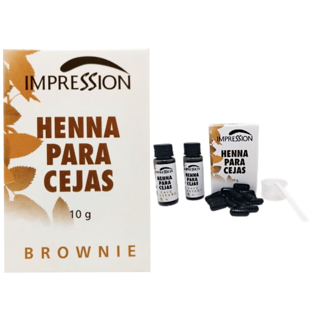 Kit Henna Cejas Hd Tipo Microblading Semipermanente Brow Laminado 7 Colores Tonos a Escoger