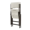thumbnail image 4 of Lifetime Folding Chair, Indoor/Outdoor Light Commercial Grade, Almond Set of 2, Adult Sized (81128), 4 of 17