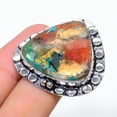 thumbnail image 2 of Natural Spiny Oyster Gemstone Handmade 925 Sterling Silver Ring Size 6, 2 of 2