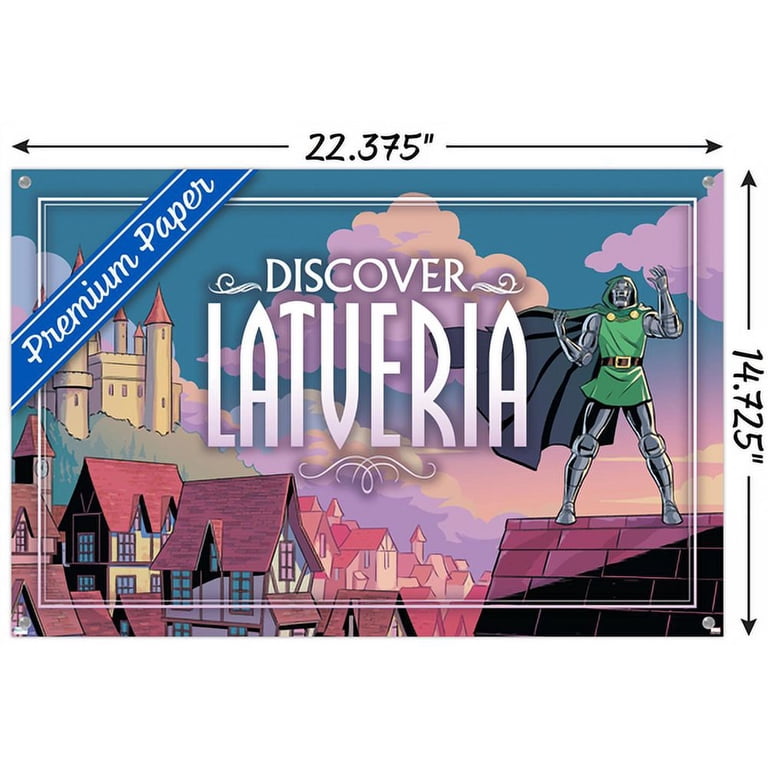 Marvel: Hero Lands - Latveria 2 Wall Poster with Push Pins, 14.725