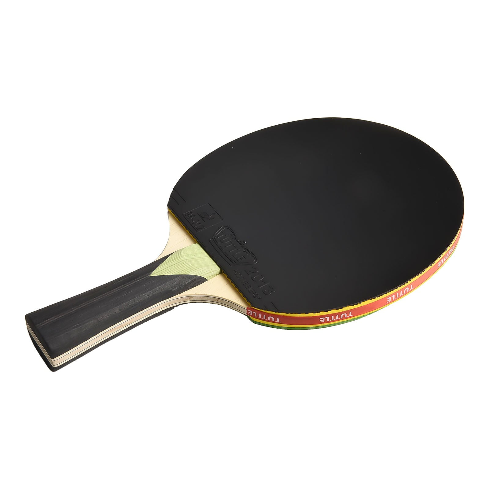 1Pc Table Tennis Racket Strong Spin Control Ping Pong Rackets 7 Ply Wood Bat Fl Long Handle Colorful With Case Green Fangkenuo