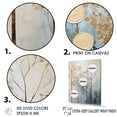 thumbnail image 3 of Designart "Treasured Gold And Blue Arboreal Scene I" Landscape Trees Floater Framed Canvas Art Print, 3 of 5