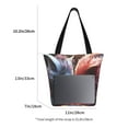 thumbnail image 3 of Rocae Cute Red And White Elf for Shoulder Bags for Women Tote Bag for Women with Zipper Closure, 3 of 6