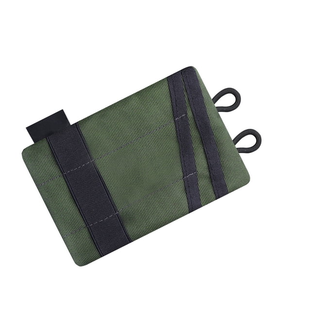 Mini billetera, llavero, organizador, estuche para tarjetas, cuchillo, herramienta, linterna, paquete de almacenamiento para hombres, verde