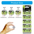 thumbnail image 5 of AOOOWER 10/20Pieces AG7/AG8/AG9 1.55V Alkaline Button Batteries Coin Cell Batteries Suitable for LED Flashlights and Pointers, 5 of 17