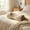 beige, variant on Amketima Buckwheat Hull Neck Support Pillow Cervical Traction Pillow Curved Shape 16.5x5.9 Inch Natural Fiber Adjustable Height for School Dorm Coffee