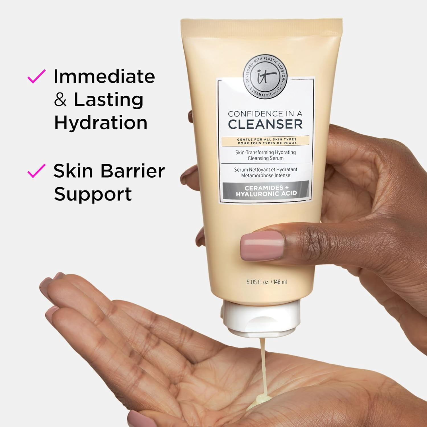 It Cosmetics Confidence in a Cleanser - Full Size 5fl oz 150ml