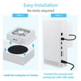 thumbnail image 5 of Cooling Fan for Xbox Series S Console - RGB LED Display, Low Noise, Includes 2 Extra USB Ports, 3 Level Adjustable Speed External Cooler-White, 5 of 9