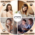 thumbnail image 6 of beister Blue Light Blocking Glasses for Computer & Screen Use - Lightweight Anti-Eye Strain Glasses for Woman & Men, 6 of 8