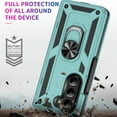 thumbnail image 2 of Designed for Samsung Galaxy Z Fold 6 5G Case, Military Grade Protective Phone Case Cover with Enhanced Metal Ring Kickstand [Support Magnet Car Mount] Compatible with Z Fold 6 5G, Greygreen, 2 of 6