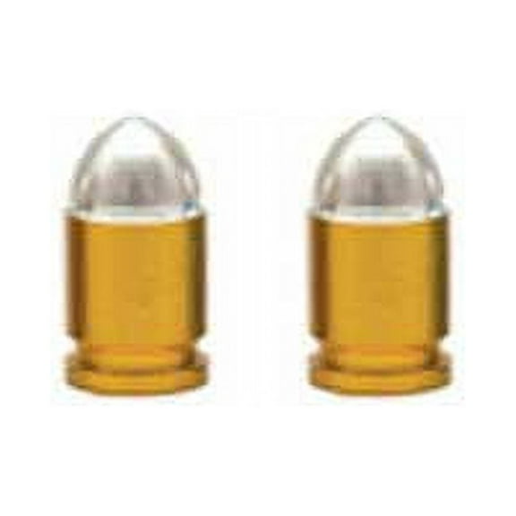 Presta Bullet Valve Caps Gold.