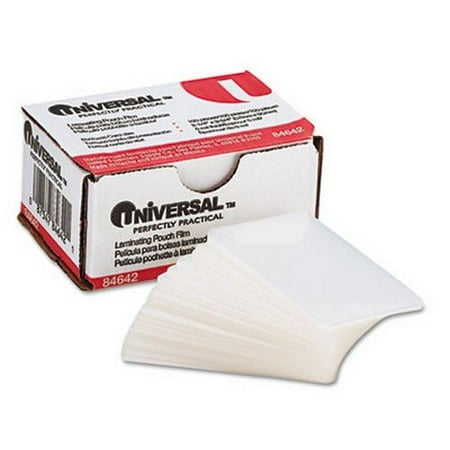 laminating pouches card business universal box clear office mil inch per pack