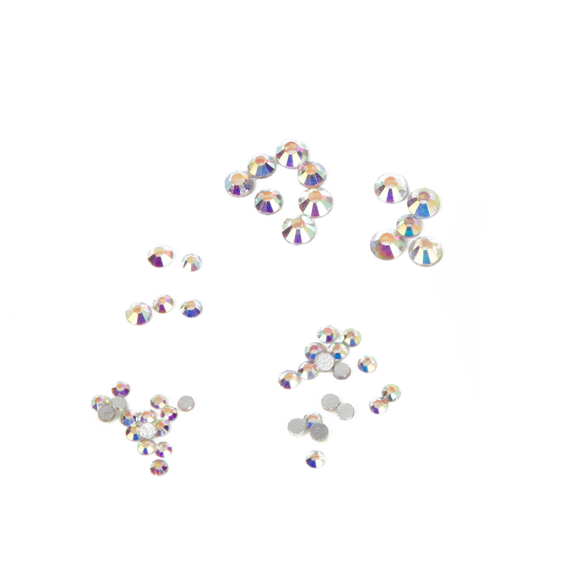 Cousin DIY Crystal Flatback Assortment, Clear AB Iridescent, 23g / 1248 Pc. - 6 Packs