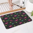 thumbnail image 4 of Colorful Dinosaurs Plants Pattern Bathroom Rugs Mat,Non Slip Microfiber Bathroom Rug,Rubber Backing,Soft Bathroom Mats for Bathroom Floor,Tub and Shower,17x27in(43x68cm), 4 of 5