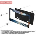 thumbnail image 3 of 2Packs License Plate Frames with Cyberpunk Abstract Urban Light Rays Pattern Includes Screws & Caps Full Accessories Included Size 6.3x12.2inch(16x31cm), 3 of 8