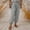 Grey, variant on White Linen Pants For Women Tightness Trousers Pocket Casual Plus Size Pants Stretchy Pants for Women Baggy Cargo Pants for Women 20w Womens Pants Pull on Dress Pants for Women plus Size Pants Women
