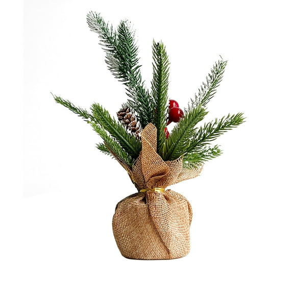 EDHITNR Clearance Simulation Christmas Pines Cones Cedar Pines Needle Christmas Small Red Fruit Home Decoration Black and Friday Deals