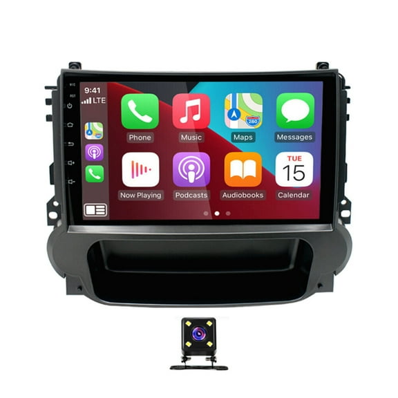 Car Stereo Head Unit 9 Inch 2GB 32GB Android 15 Wireless CarPlay AHD CVBS Camera Fits for Chevrolet Malibu 2011-2015