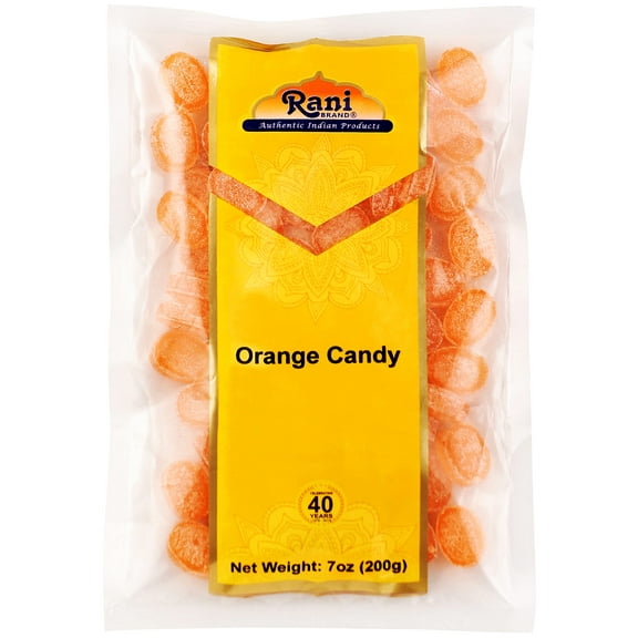 Rani Orange Candy 7oz (200g) ~ Indian Tasty Treats | Vegan | Gluten Friendly | NON-GMO | Indian Origin