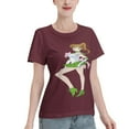 thumbnail image 2 of T-Shirt Basique à Manches Courtes pour Femmes Sailor Moon Makoto Kino, 2 of 6