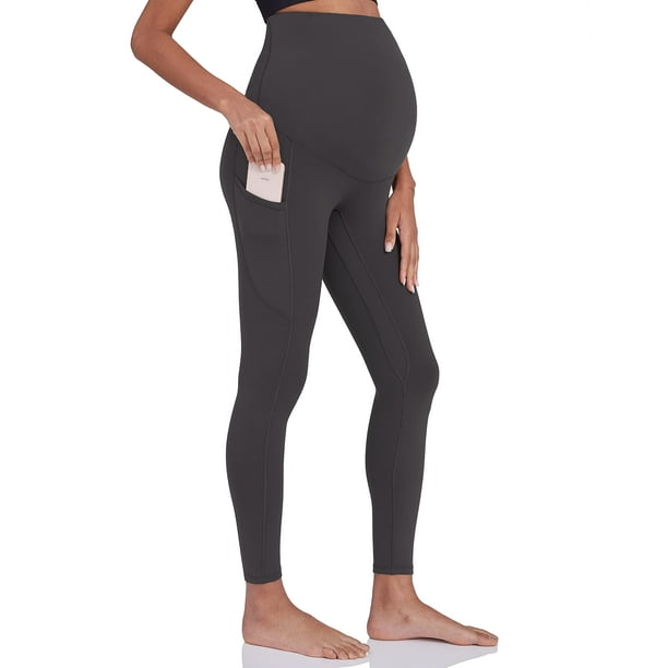 Women's Maternity Leggings Yoga Workout Bottoms Over The Belly Pregnancy  Yoga Pants With Pocket Winter Activewear High Elasticity Breathable Soft
