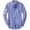 Blue-plaid, variant on Men's Striped Oxford Shirt Casual Long Sleeve Button Down Shirt