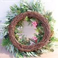 thumbnail image 2 of Garden Rose Artificial Hanging Flower Wreath Home Decor Walls Centerpieces, 2 of 8
